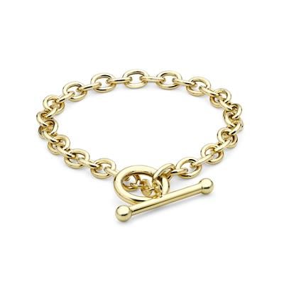 T-Bar Bracelet in 9K Gold 18cm/7'