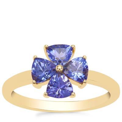 AA Tanzanite Ring in 9K Gold 1.35cts