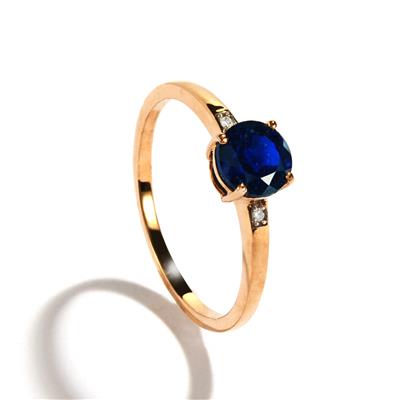 Blue Sapphire 9K Gold Ring 