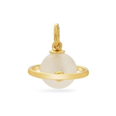 Rainbow Moonstone Pendant in Gold Plated Sterling Silver 7.20cts