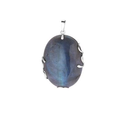 Labradorite Pendant in Sterling Silver 83cts 