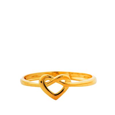 Infinity Heart Ring in 9K Gold  0.93g