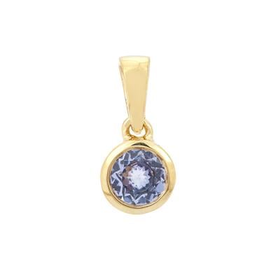 Tanzanite Pendant in Gold Plated Sterling Silver 0.45ct