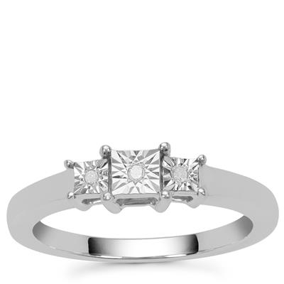 Diamonds Ring in Sterling Silver