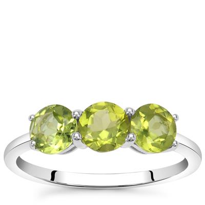 Red Dragon Peridot Ring in Sterling Silver 1.60cts