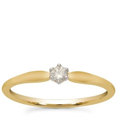 VSI Diamond Ring in 9K Gold 0.08ct