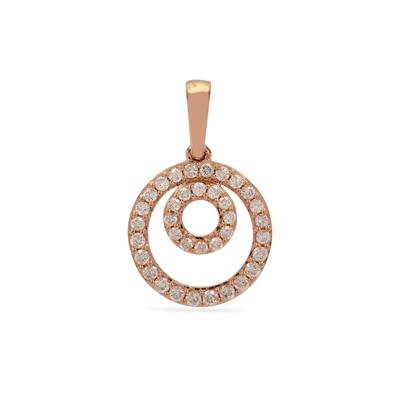 Pink Diamonds Pendant in 9K Rose Gold 0.33cts