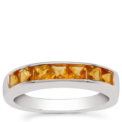 Diamantina Citrine Ring in Sterling Silver 0.90cts