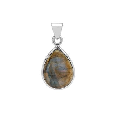 Canadian Labradorite Pendant in Sterling Silver 15cts