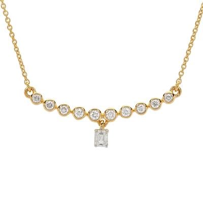 Diamond Necklace in 18K Gold  0.31ct