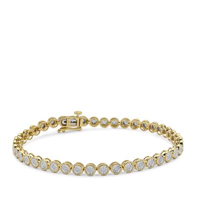 9K Gold Tomas Rae Diamond Bracelet 