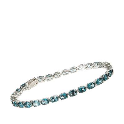 London Blue Topaz Bracelet in Sterling Silver 16.40cts