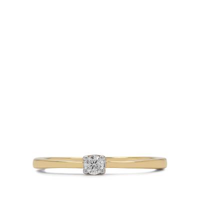  Diamond Ring in 9K Gold 0.10cts