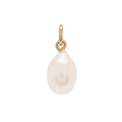 Molte Baroque Pearl Charm in Gold Plated Sterling Silver 