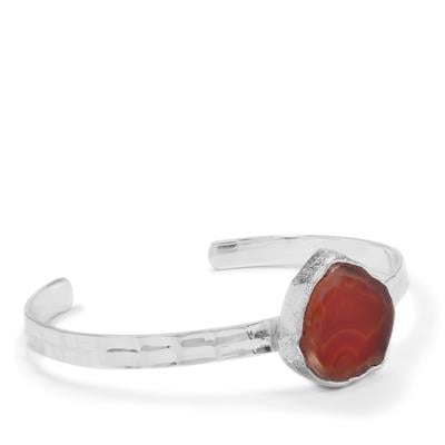 Agate Bangle in Sterling Silver 17.05cts