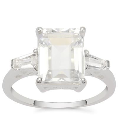 White Topaz Ring in Sterling Silver 4.80cts