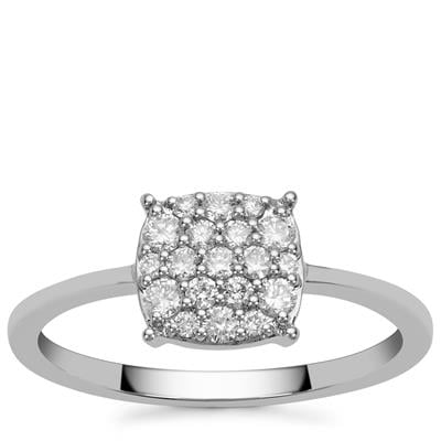 Diamonds Ring in Platinum 950 0.33cts