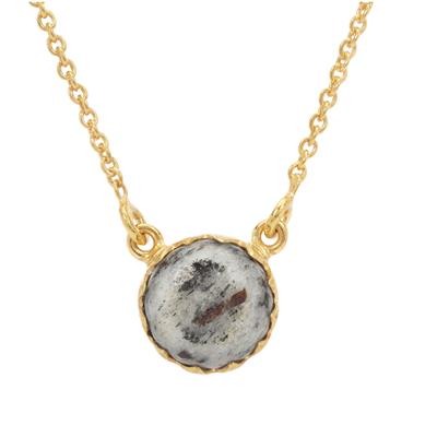Astrophyllite Necklace in Gold Plated Sterling Silver 4cts
