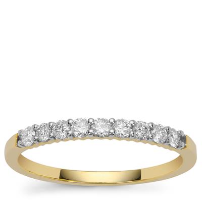Diamonds Ring in 9K Gold 0.32cts