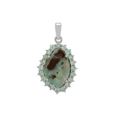 Aquaprase™ Pendant with Aquaiba™ Beryl in Sterling Silver 9.25cts