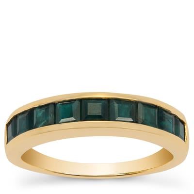 Teal Grandidierite Ring in 9K Gold 1.40cts