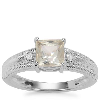 Serenite Ring with White Zircon in Sterling Silver 1.08cts