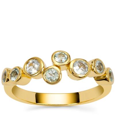 Aquaiba™ Beryl Ring in Gold Plated Sterling Silver 0.50ct