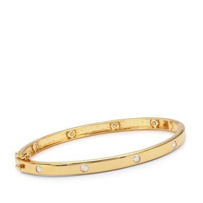 Diamonds Bangle in Gold Plated Sterling Silver 1ct
