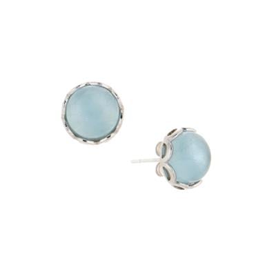 Aquamarine Earrings in Sterling Silver 3.75cts