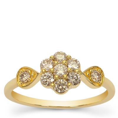 VSI Blush Diamond Ring in 9K Gold 0.51ct