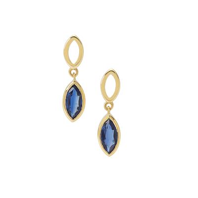 Nilamani Earrings in 9K Gold 1.60cts