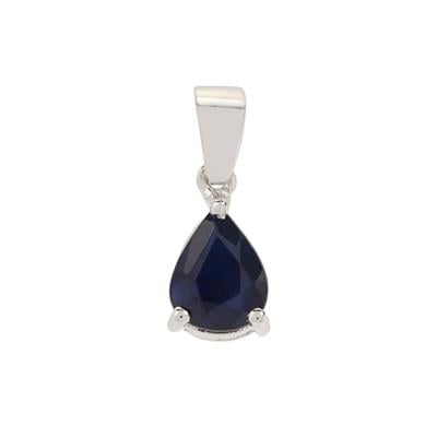 Madagascan Blue Sapphire Pendant in Sterling Silver 1.85cts
