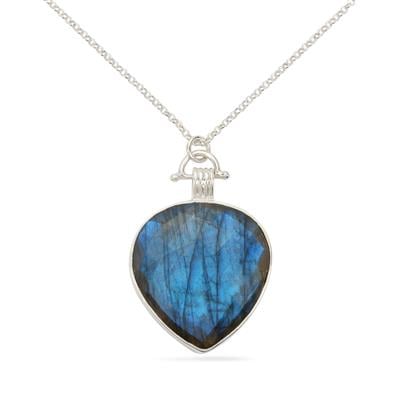 Labradorite Necklace in Sterling Silver 50cts