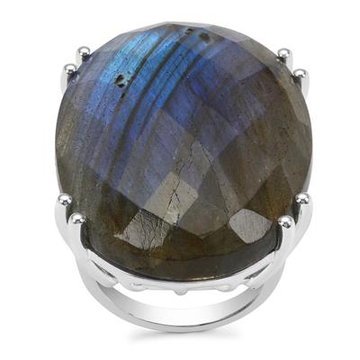 Labradorite Ring in Sterling Silver 46.45cts