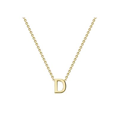Letter 'D' Necklace  in 9K Gold 43cm/17'