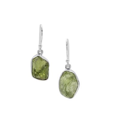 Suppatt Peridot Earrings  in Sterling Silver 13.01cts
