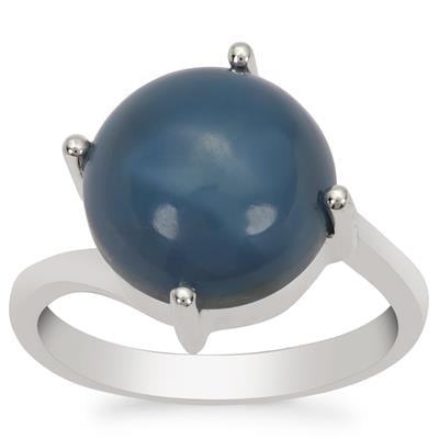 Bengal Blue Opal Ring in Sterling Silver 6cts