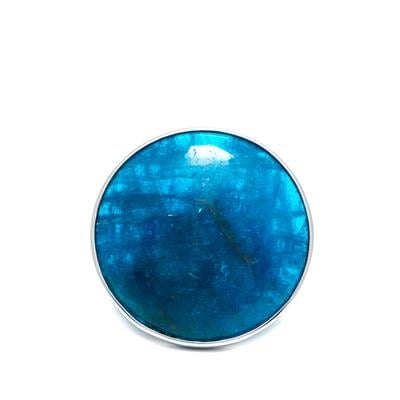 Neon Apatite Ring in Sterling Silver 48.01cts