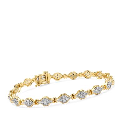 Diamonds Bracelet in 9K Gold 1.50cts
