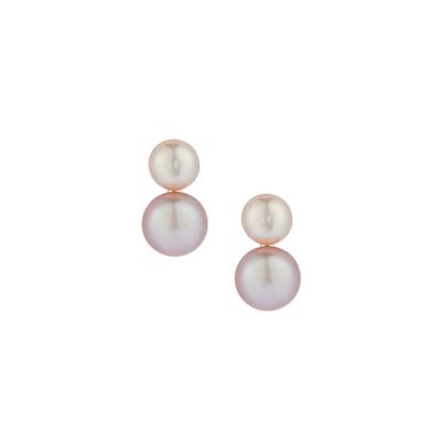 Kaori Cultured Pearl Earrings in Sterling Silver 