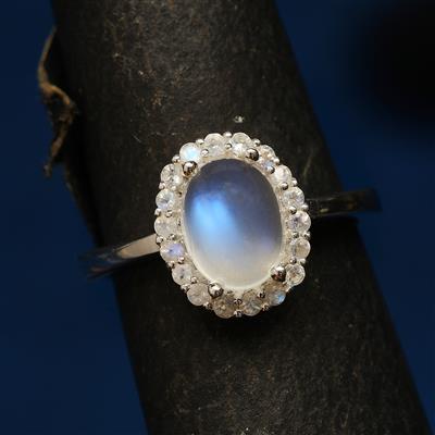 Goyal Exports Silky Moonstone Gemstone 925 Sterling Silver Drop/ 並行輸入品 Sage Green Moonstone Palmstone, Silky Moonstone Polished Stone, Rare  Crystal Find