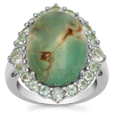 Aquaprase™ Ring with Aquaiba™ Beryl in Sterling Silver 10.60cts
