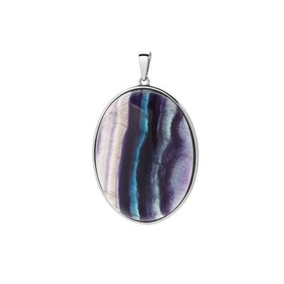 Rainbow Fluorite Pendant in Sterling Silver 98cts