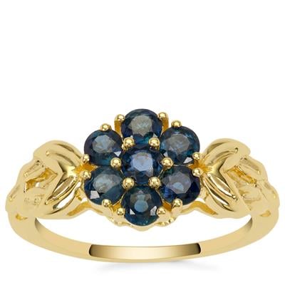 Natural Royal Blue Sapphire Ring in 9K Gold 1.35cts