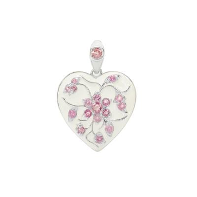 Ilakaka Hot Pink Sapphire Pendant in Sterling Silver 0.85ct