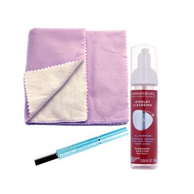 Connoisseurs® Cleaning Bundle 1 (Foam, Dazzle Stik, Polishing Cloth)