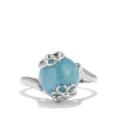 Aquamarine Ring in Sterling Silver 7.32cts