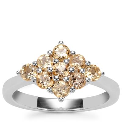 Ouro Preto Imperial Topaz Ring in Sterling Silver 1.20cts