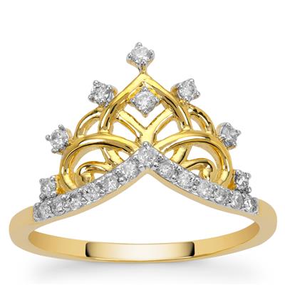 Canadian Diamonds Ring in 9K Gold 0.26ct