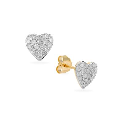 Diamond Earrings in 9K Gold 0.55ct
